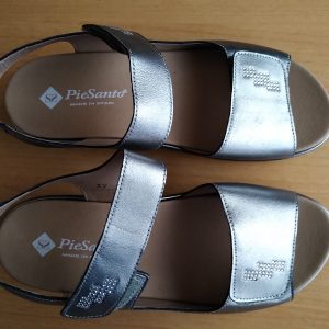 Sandalias velcro grises t37 mujer PS